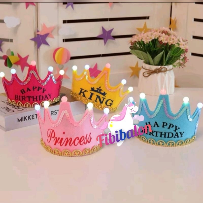 Led Crown/Happy Birthday LED Crown/King Crown /Princess Shopee Malaysia