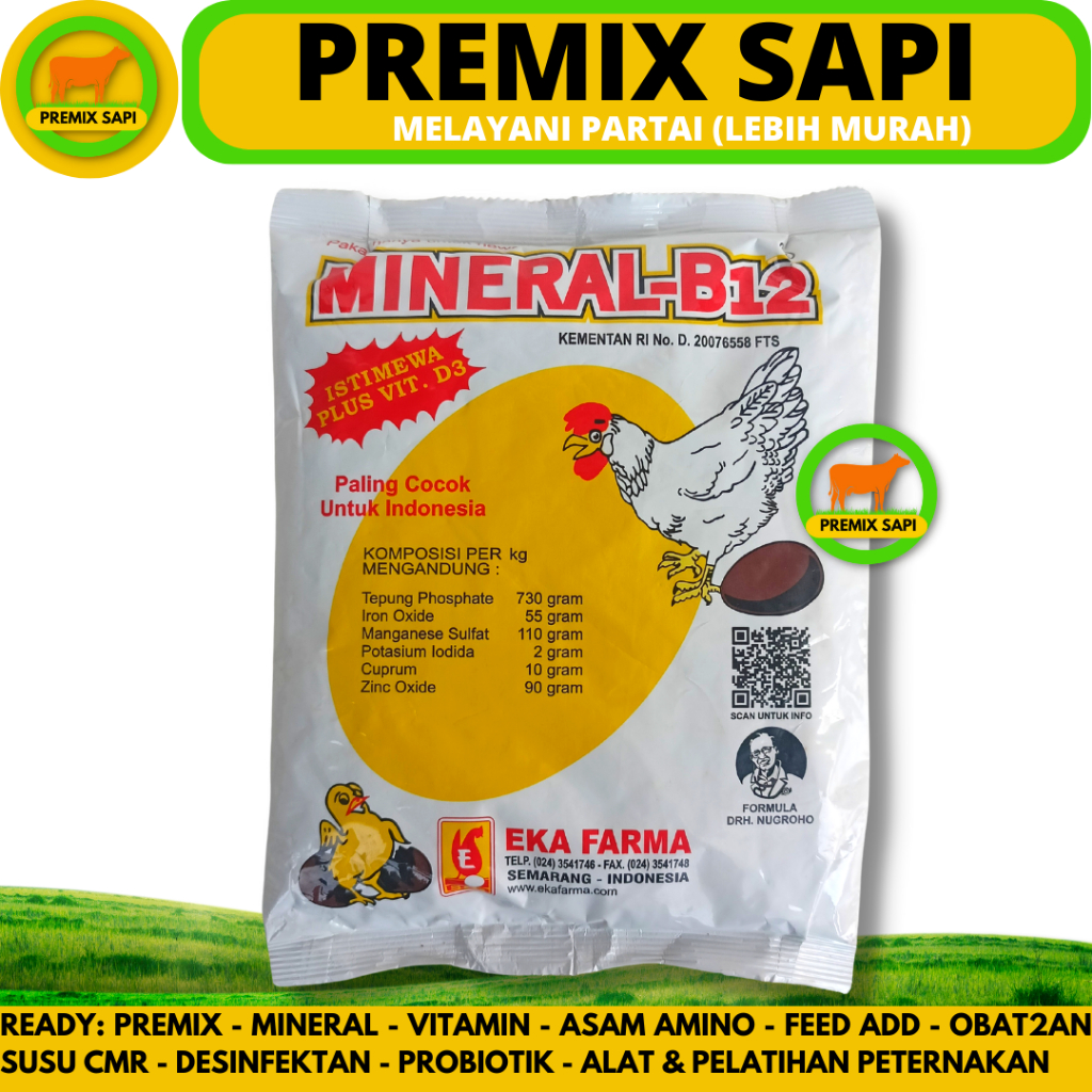 Mineral B12 1kg EKA FARMA Vitamin Mineral Laying Chicken Male