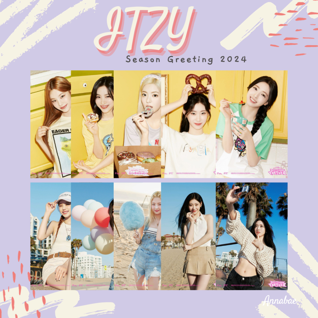 Itzy Season Greeting Poster 2024 Shopee Malaysia