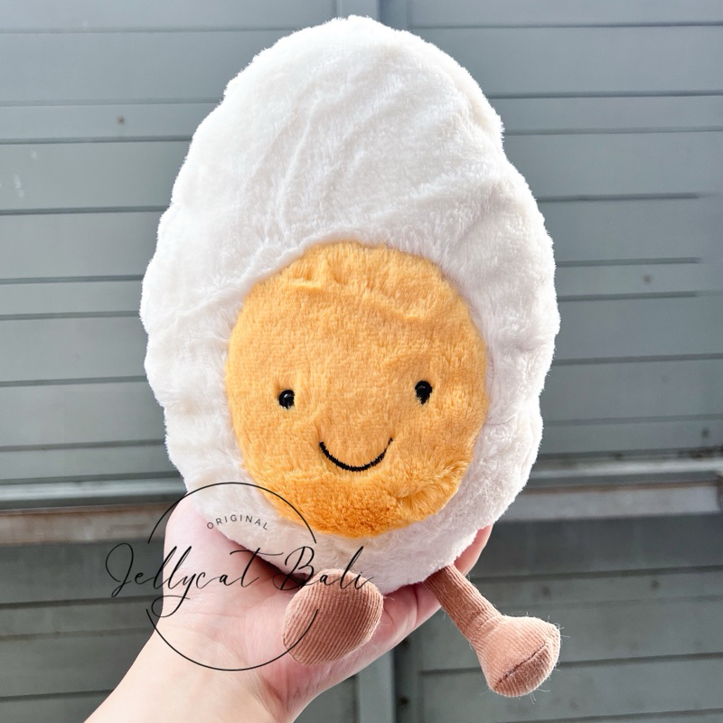 Jellycat Amuseable Happy Boiled Egg Large New Original Egg Doll Food