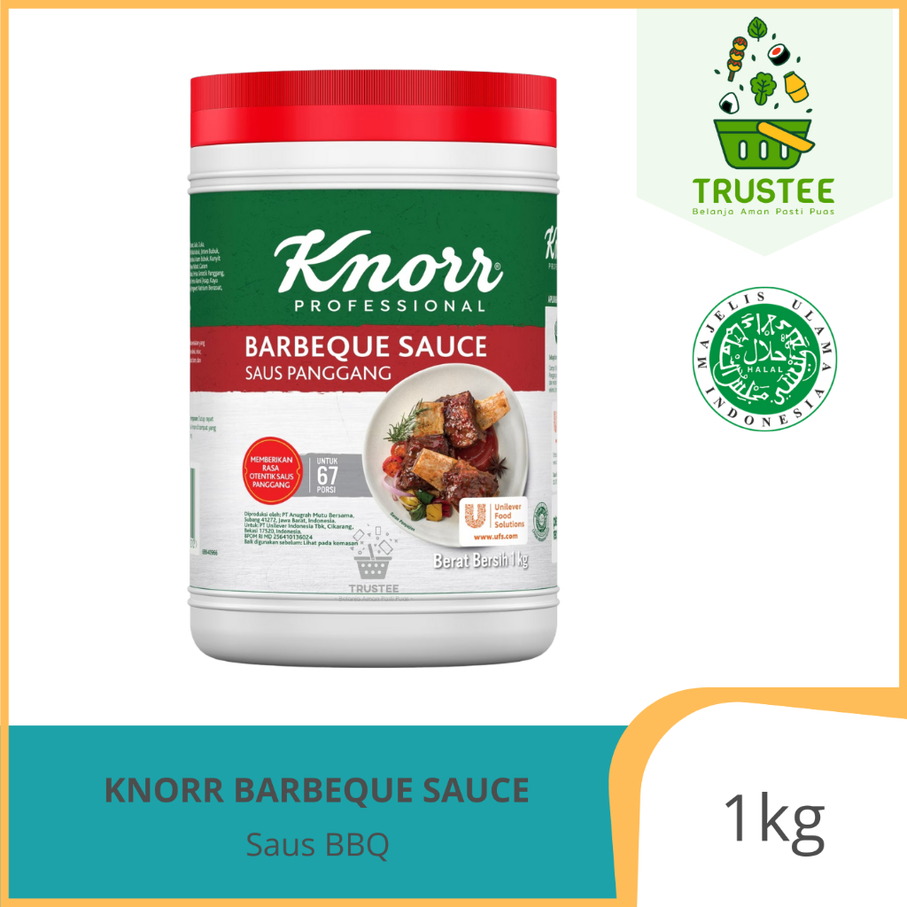 Knorr Barbeque Sauce / BBQ Sauce / Halal BBQ Grill Sauce 1kg | Shopee ...