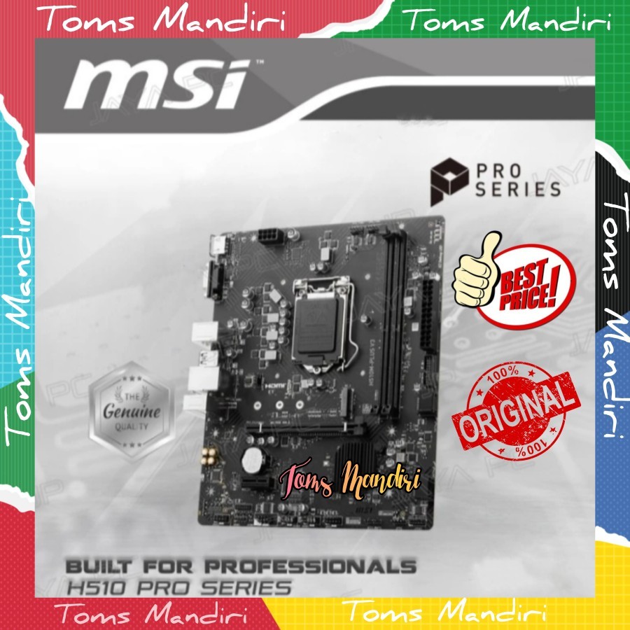 Motherboard MSI Pro H510M Plus V3 (LGA1200,H510,DDR4,USB 3.0 2,Sata3