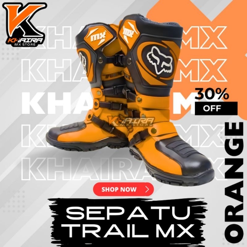 Trail motocross boots safety trabas adventure racing shoes | Shopee ...