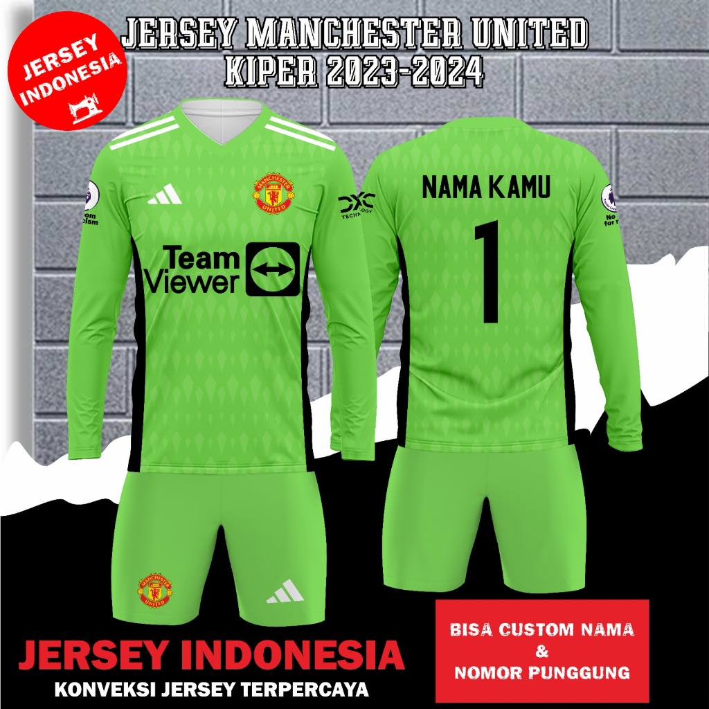 Mu MANCHESTER UNITED Football Jersey Long Sleeve Goalkeeper 20232024