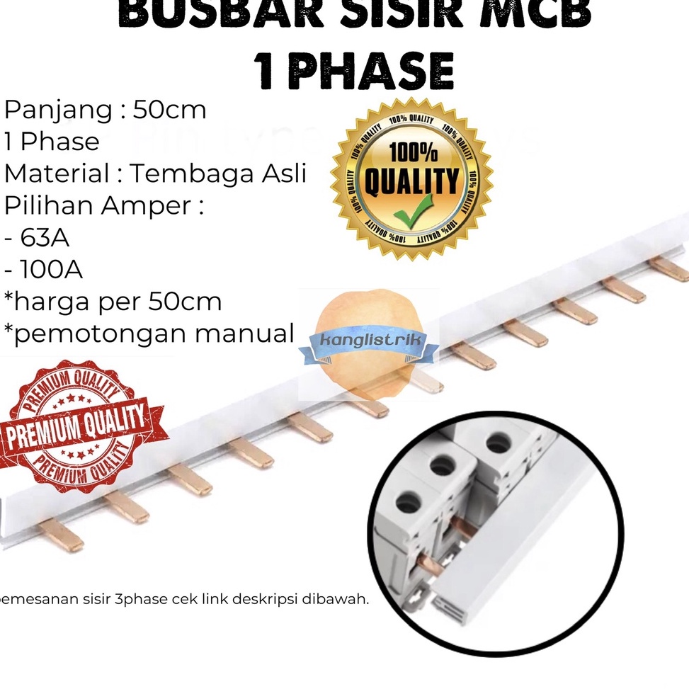 Hv BUSBAR MCB Comb 1 PHASE MCB Comb 1P 63A 1A t Special Edition