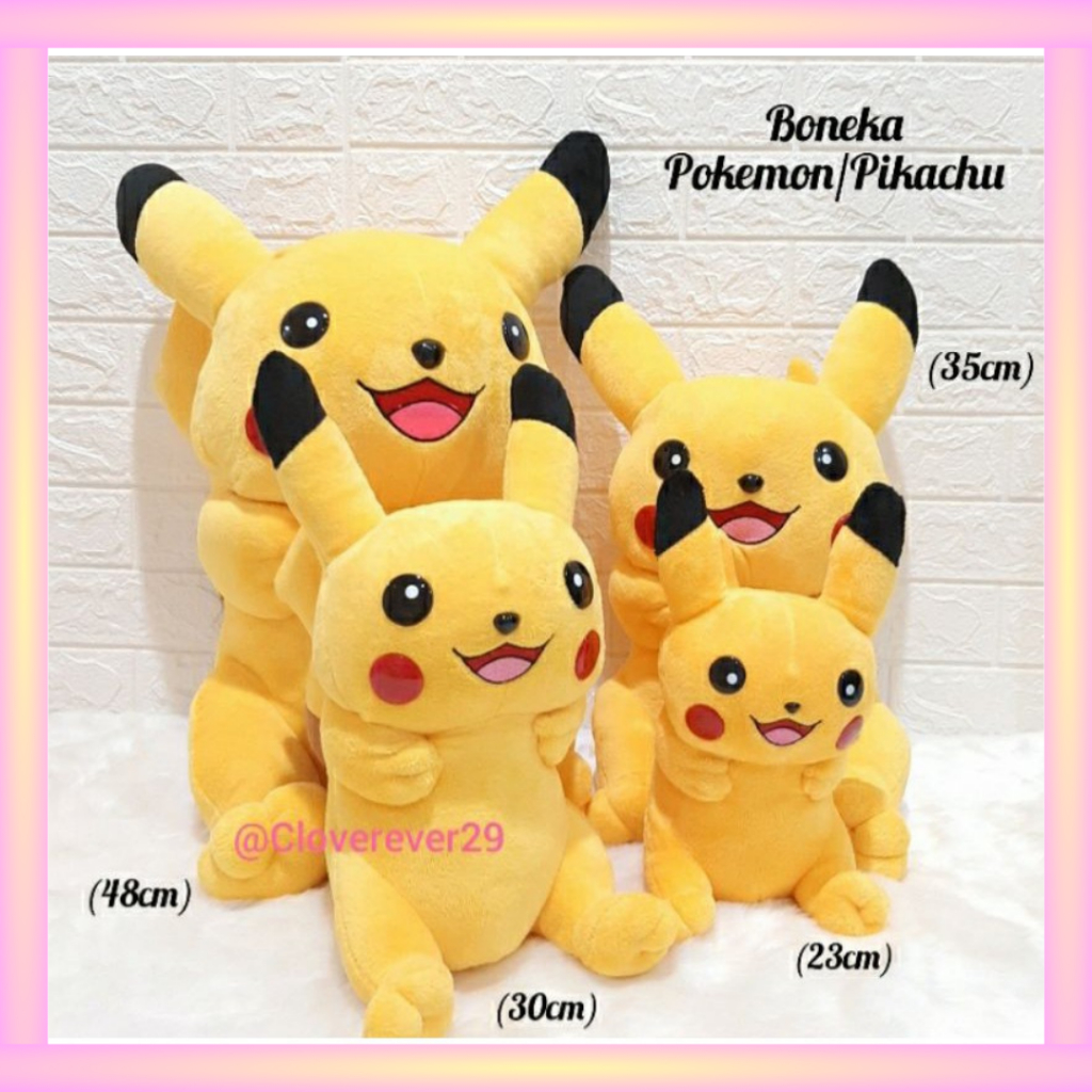 Cute Pokemon Pikachu Doll Soft Yelvo Material SNI | Shopee Malaysia