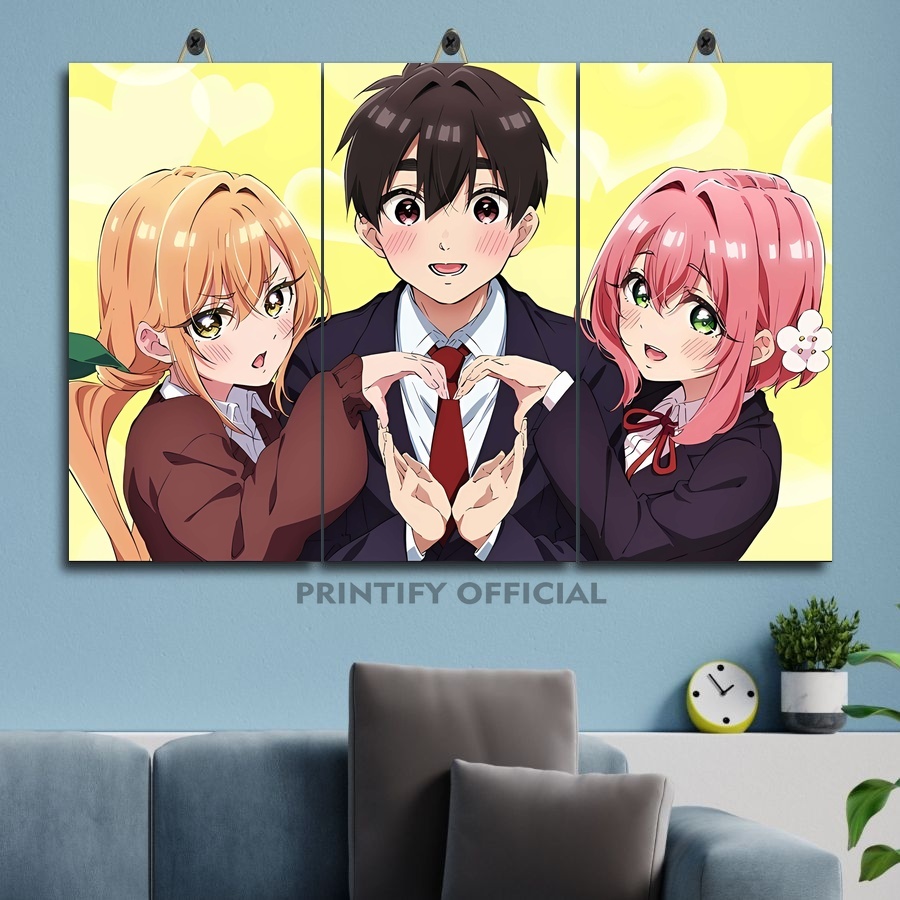 HIASAN DINDING KAYU Best Waifu Kimi No Koto Ga 45X30 Multi Panel Custom ...