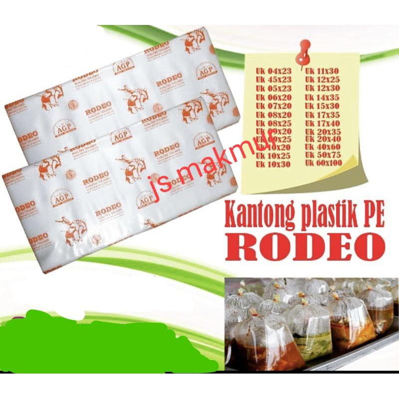 Rodeo CAP PE PLASTIC - 15x30 ICE PLASTIC BAG | Shopee Malaysia