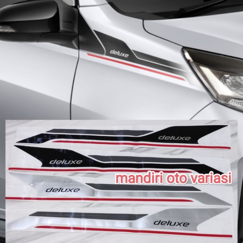 Daihatsu Sigra deluxe 2022 Car Front Mirror Sticker deluxe Sticker