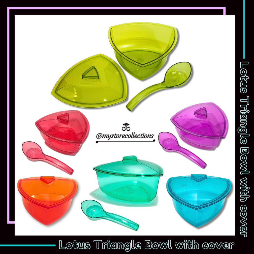 Lotus Crystal • Roza Triangle Bowl ☆ Indo - Import (Triangle Crystal ...
