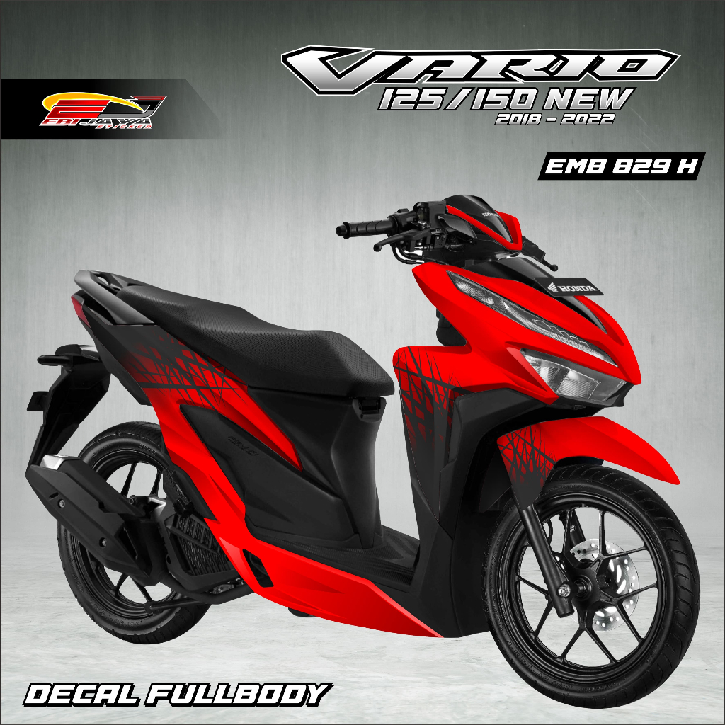 Latest VARIO 125 MOTORCYCLE FULL BODY STICKER-VARIO FULL BLOCK CUSTOM ...