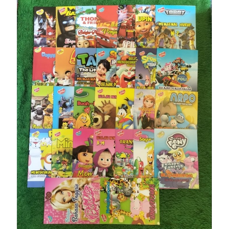 SMART COLORING BOOKOriginal ULTRAMAN BATMAN THOMAS CARS SPIDERMAN UPIN ...