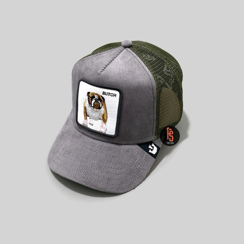 Original GOORIN BROS TRUCKER COR BUTCH GRAY OLIVE HAT | Shopee Malaysia