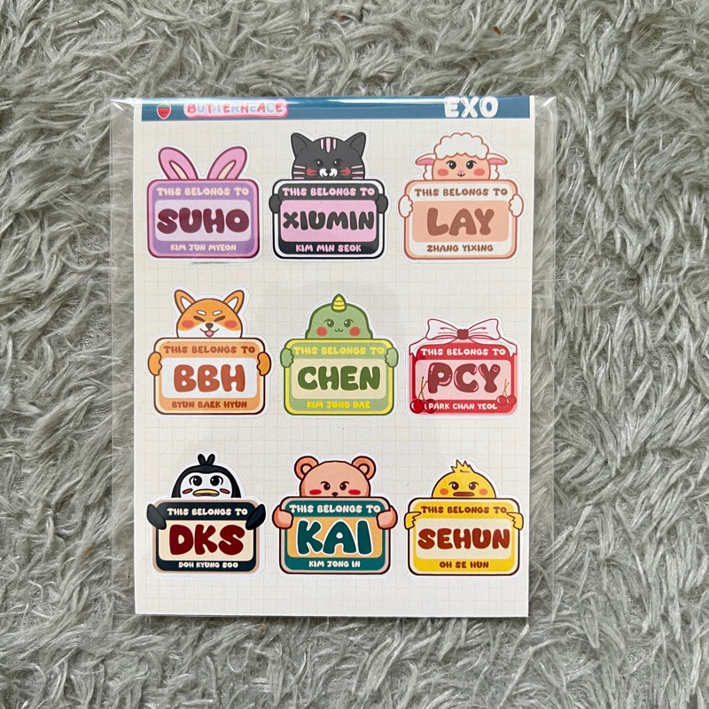 BTS Sticker EXO/ Enhypen/ NCT Dream/ NCT 127/ Seventeen/ Treasure