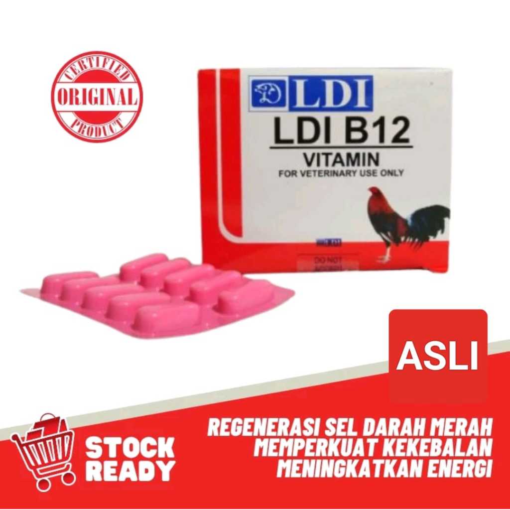 MERAH Ldi B12 Chicken Red Blood Cell Enhancer Tablets Increase Immune ...