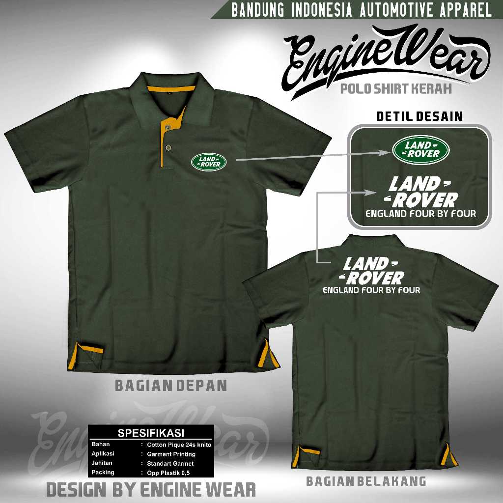Polo shirt land rover Deffender shirt land rover shirt landy Collar ...