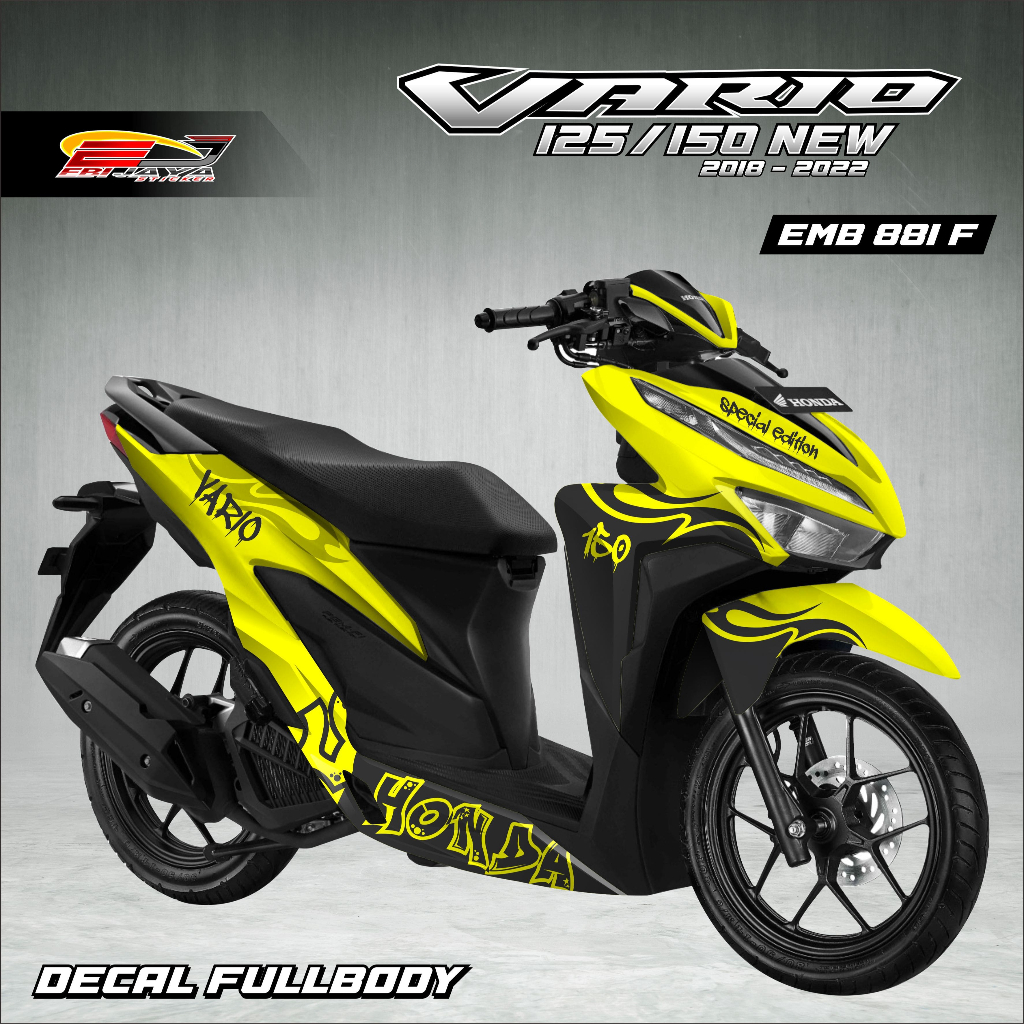 Vario Full Body Motorcycle Sticker Ready To Use Directly Print Vario Full Block Body Decal