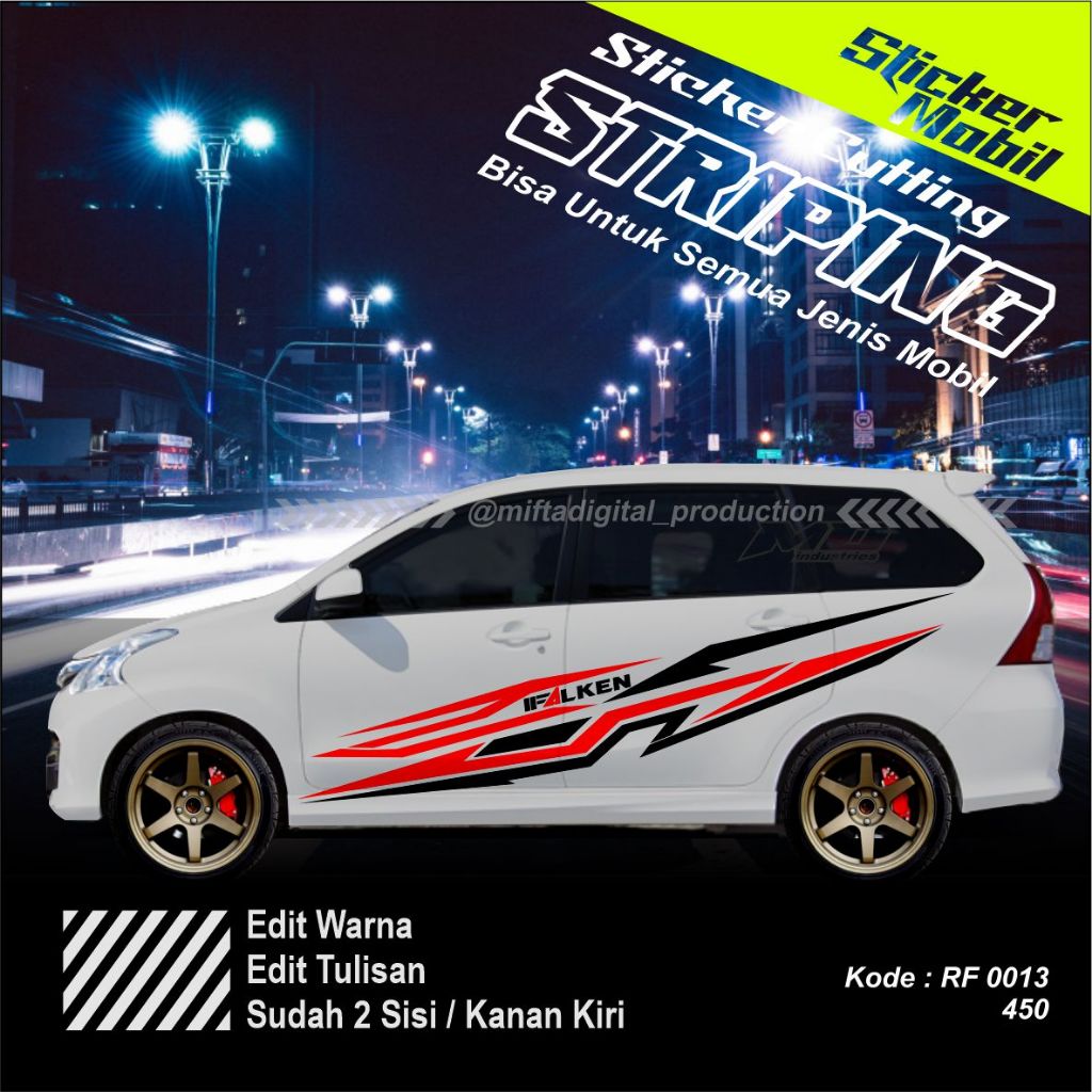 Striping Sticker Avanza, Kijang LGX, Panther, Daihatsu Kuda, Wuling ...