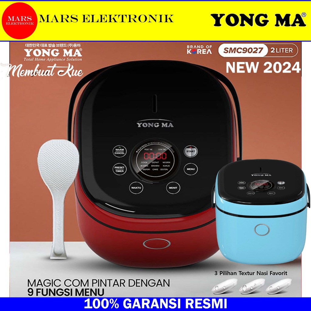 Rice COOKER YONG MA SMC9027 NEW 2024 2 LITER RICE COOKER YONG MA SMC9027 MAGIC COM