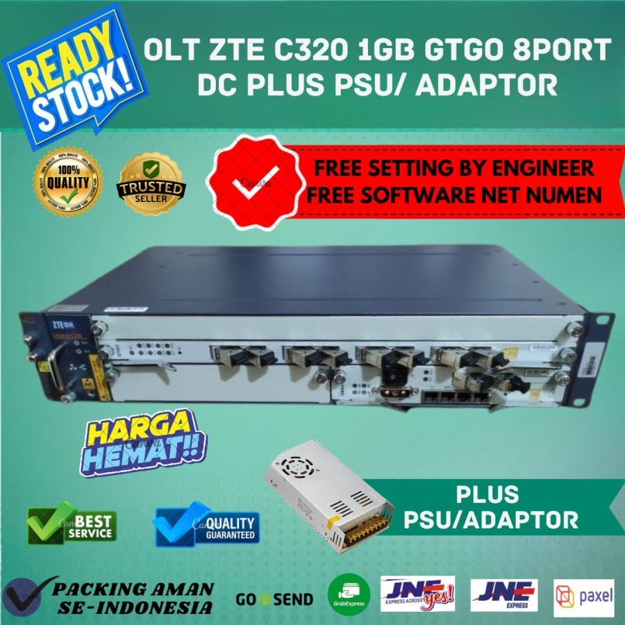 Olt ZTE C320 1GB GTGO 8PORT DC With PSU/ Adapter | Shopee Malaysia