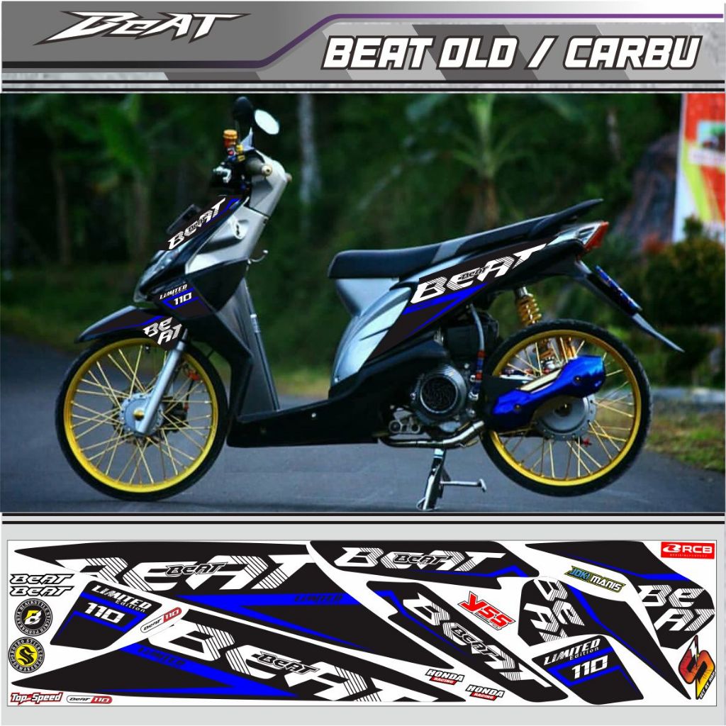 Striping Variations Of BEAT OLD Carburetor Stickers/STICKER Variations ...