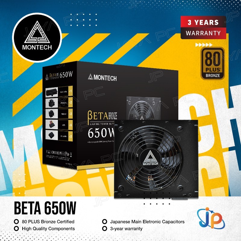 Montech Beta 650W PSU/ Power Supply 80+ Bronze | Shopee Malaysia