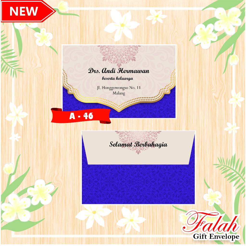 Falah A 46 Envelope Contains 50 Sheets (Not Included Print) | Shopee ...
