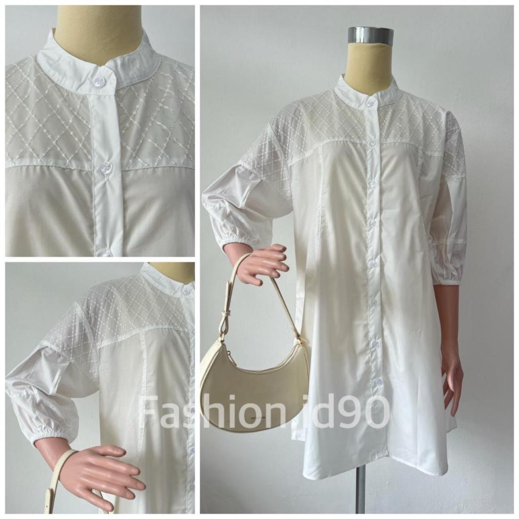 White Gold Tunic Bali Outer Set
