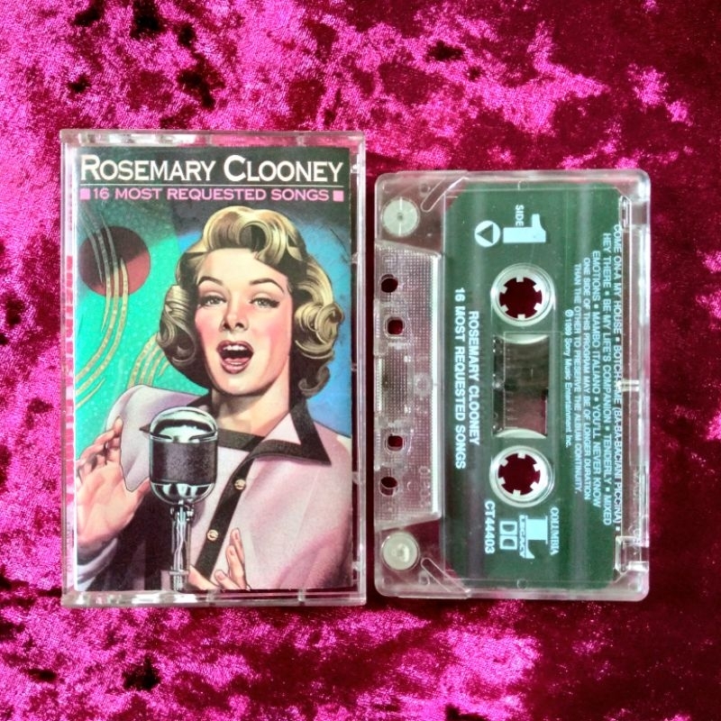 Rosemary Clooney Cassette 16 Most Popular Songs (USA Press) Shopee