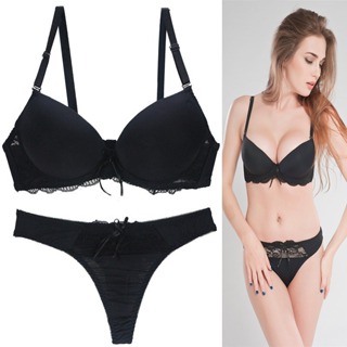 New Cross-Border French Style Top Thin And Bottom Thick Sexy Lace Women's Big  Breasts Small Bra Set Comfortable Bra For Women Manufacturer