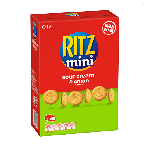 Ritz Sharepack Mini Crackers Sour Cream+Onion | 155g | Shopee Malaysia