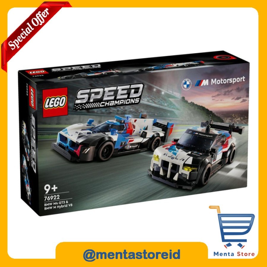 Lego Speed Champions 76922 BMW M4 GT3 & BMW M Hybrid V8 Race Cars ...
