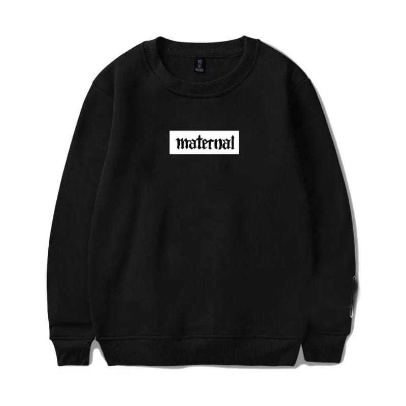 Crewneck Sweater Men Distro Crenek MATERNAL DISASTER Unisex Girls Boys ...