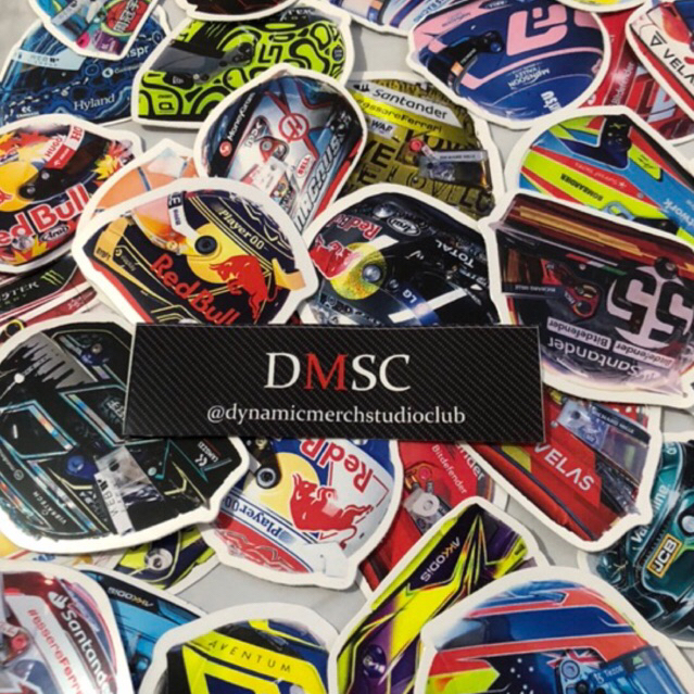 Helmet Sticker F1 driver mix random 7 Pieces | Shopee Malaysia
