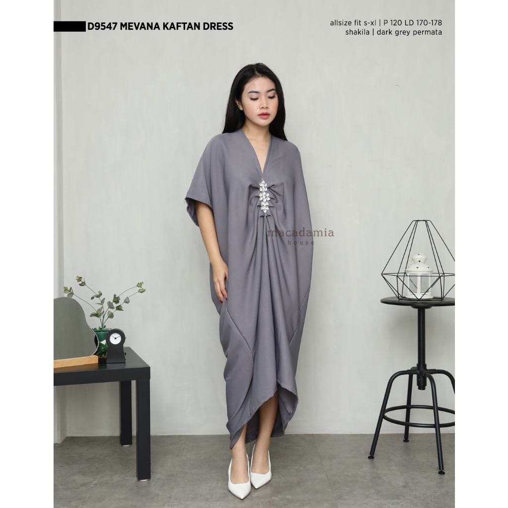 Macadamia House - D9547 Mevana Kaftan Dress Eid Ramadan | Shopee Malaysia