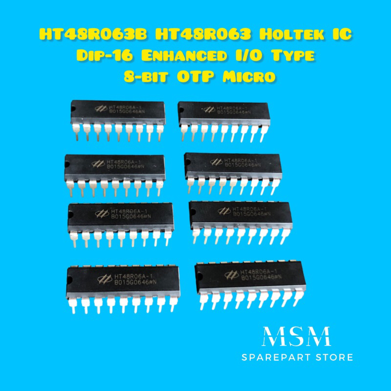 Ht48r063b HT48R063 Holtek IC Dip-16 Enhanced I/O Type 8-bit OTP Micro ...