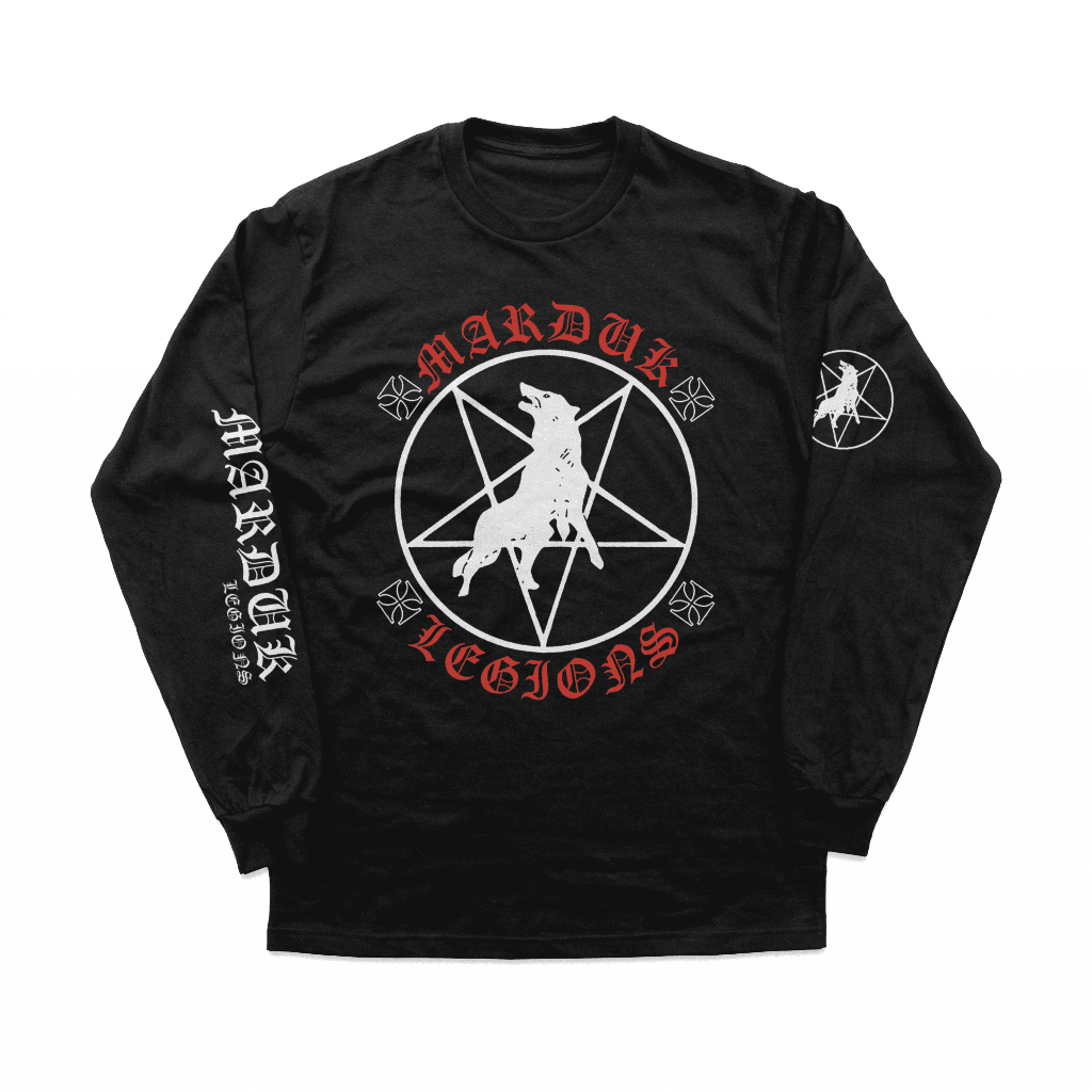 Marduk T Shirt Wolves Band Logo Nuovo Ufficiale Uomo Nero Size L