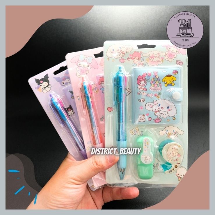 Sanrio 4 IN 1 Package Complete Stationery SET sanrio HAMPERS kuromi ...