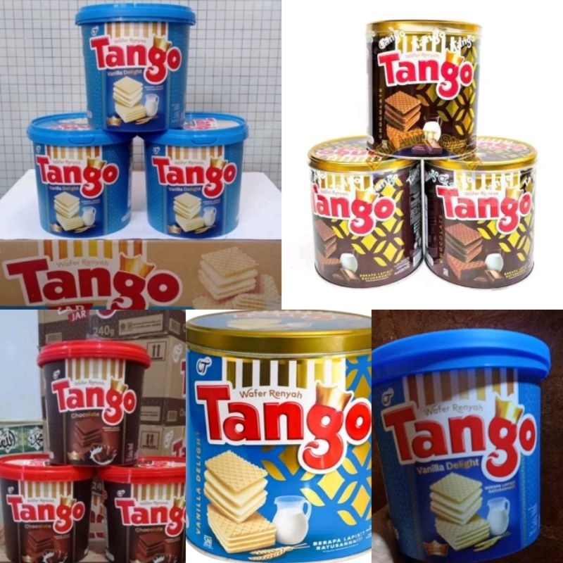 Tango canned wafer crunchy chocolate and vanilla random | Shopee Malaysia