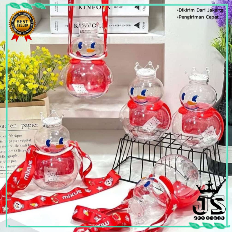 Mixue Snow King Viral Drink Bottle 700ml Free Rope/Water Storage ...