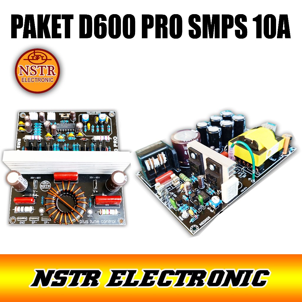 Amplifeir class d600 pro and smps 10a anti-coslet package | Shopee Malaysia