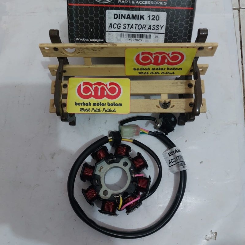 Modenas Dynamic spool coil set tread mount acg stator assy | Shopee ...