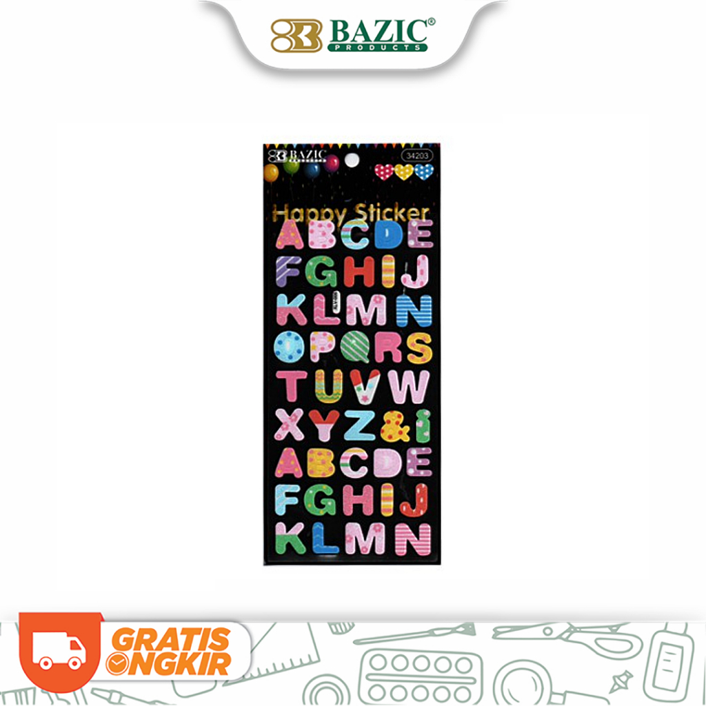 Bazic Foam Sticker Alphabet - Number - Rainbow - Cute Sticker | Shopee ...