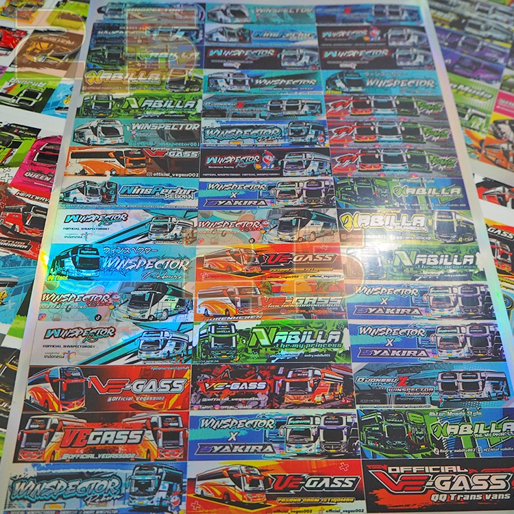 Basuri QQ Trans Gank VeGass Winspector Nabila Bus Hologram Stickers ...