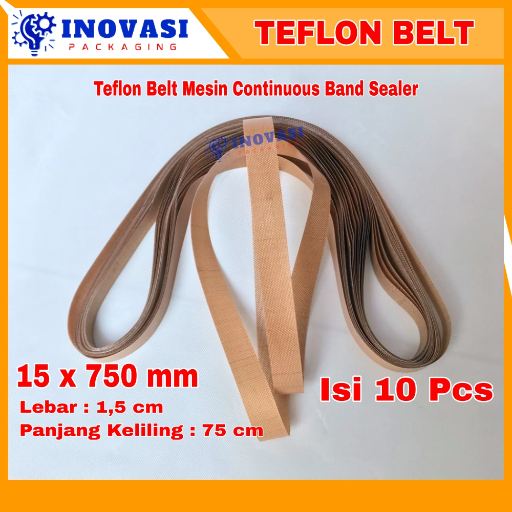MESIN Teflon Belt Sealing Belt 750mm Spare Parts Continuous Band Sealer
