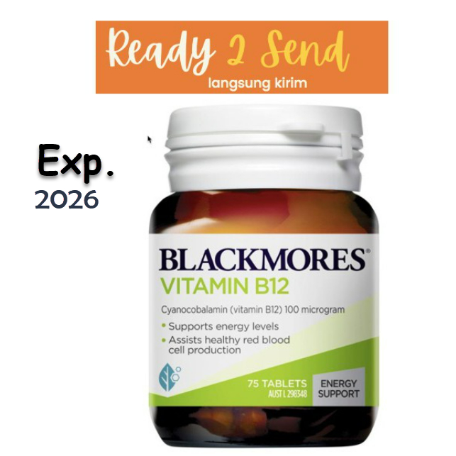 Blackmores Vitamin B12 Contains 75 Tablets | Shopee Malaysia