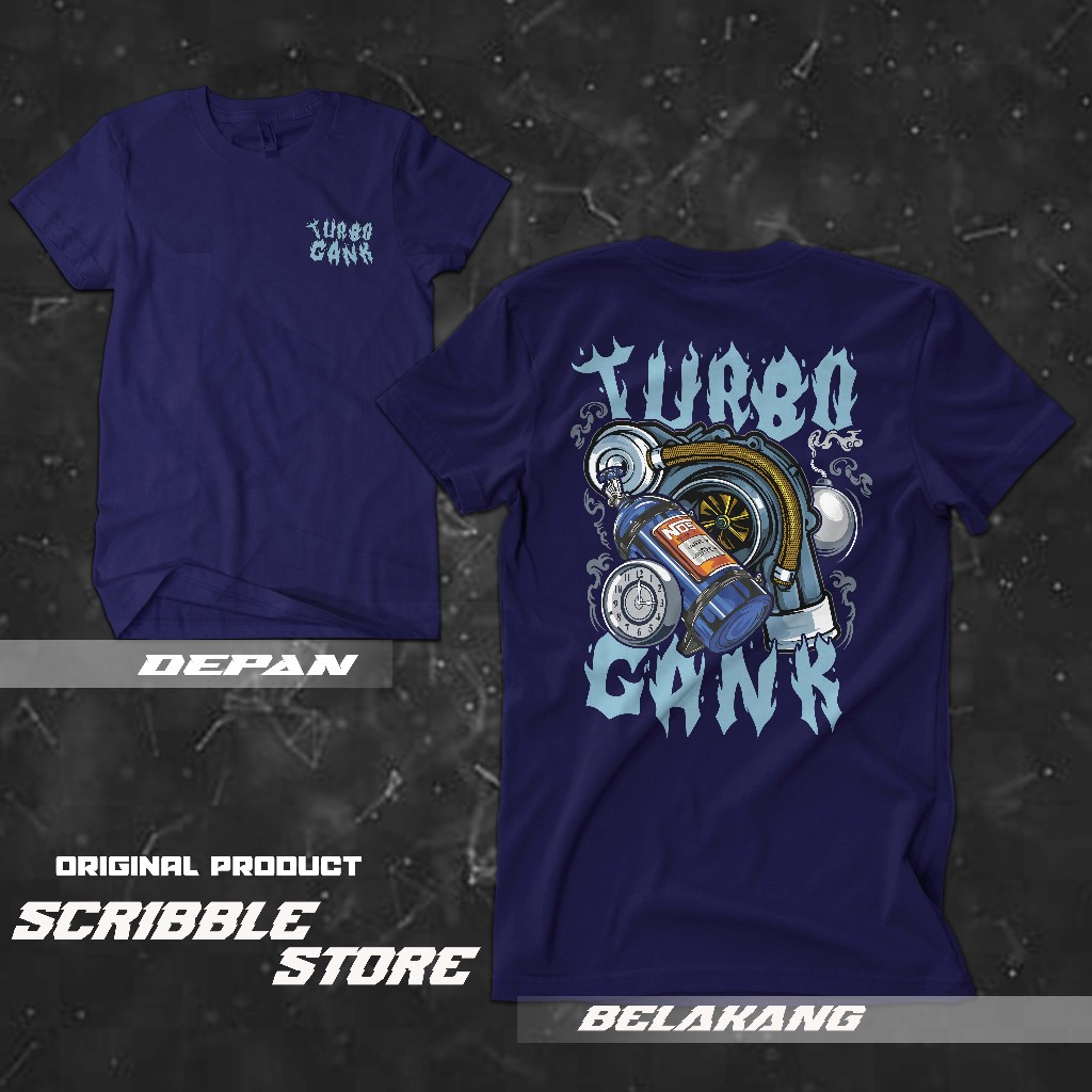 Original GANK TURBO Car RACING T-Shirt | Turbo Car T-Shirt | Gank ...