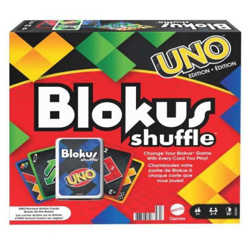 Uno Blokus Shuffle Children's Toys Family Board Game Blockus Card UNO