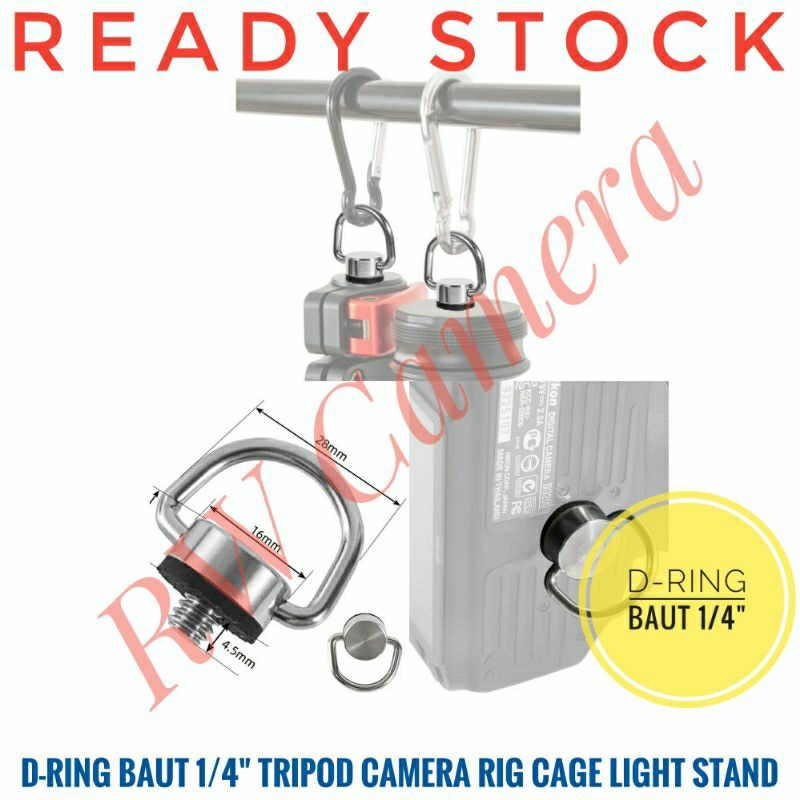 GANTUNGAN D-Ring Bolt 1/4