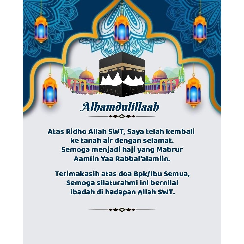 Hajj and Umrah Homecoming Greeting Stickers (Can Customize Names ...